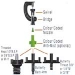 UPSIDE DOWN SPRINKLER NOZZLE BLACK